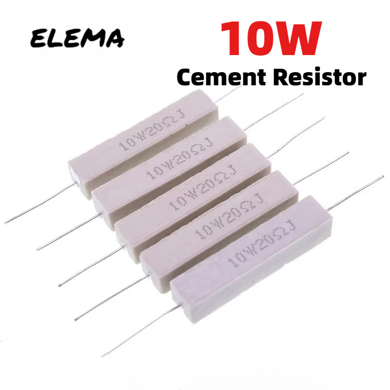 10W Cement Resistor 5% 0.22R-50K Horizontal cement Resistor Power ...