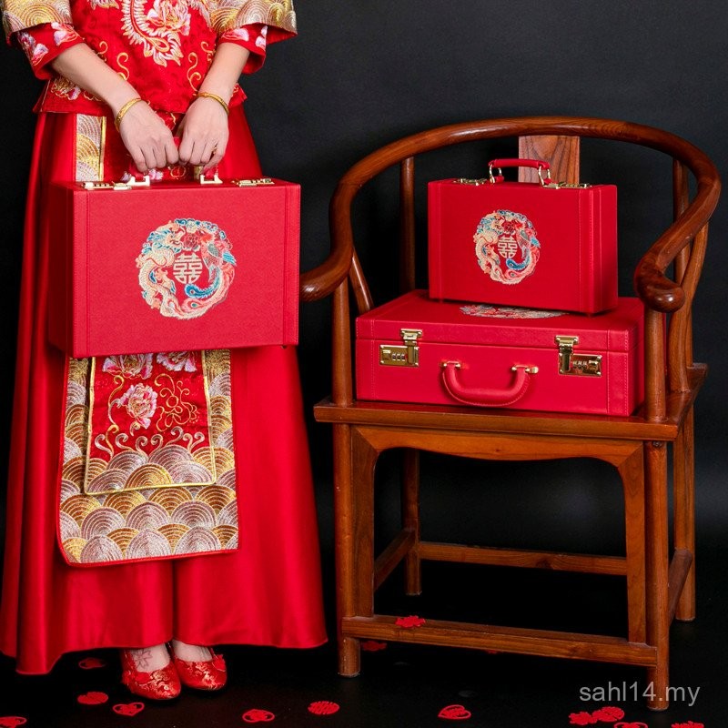 Kotak Mahar Pengantin Kotak Merah Perkahwinan Kotak Hadiah Pertunangan ...