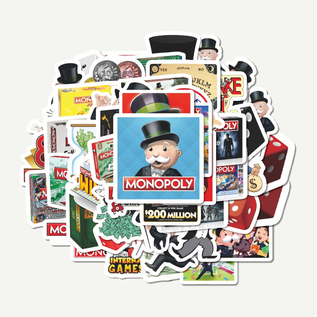 Monopoly Game Sticker Pack 1 | TUMBLR Sticker | LAPTOP Stickers for ...