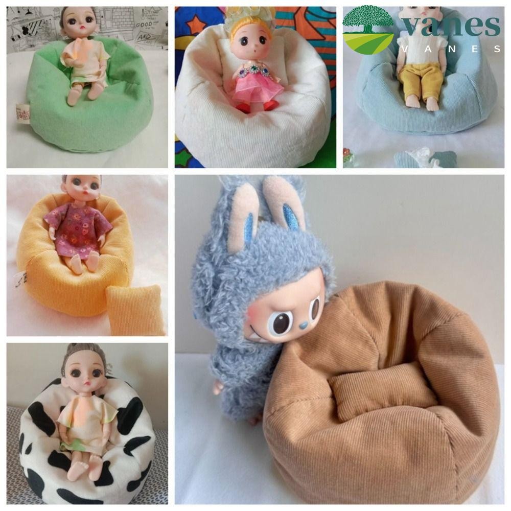 VANES Labubu Doll Toy, Lazy Sofa Cartoon Labubu Sofa Accessories ...