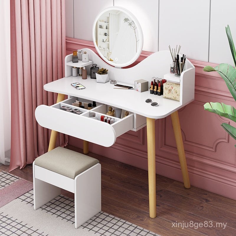 Dressing Table Mirror Bedroom Modern Simple European-Style Main Bed ...