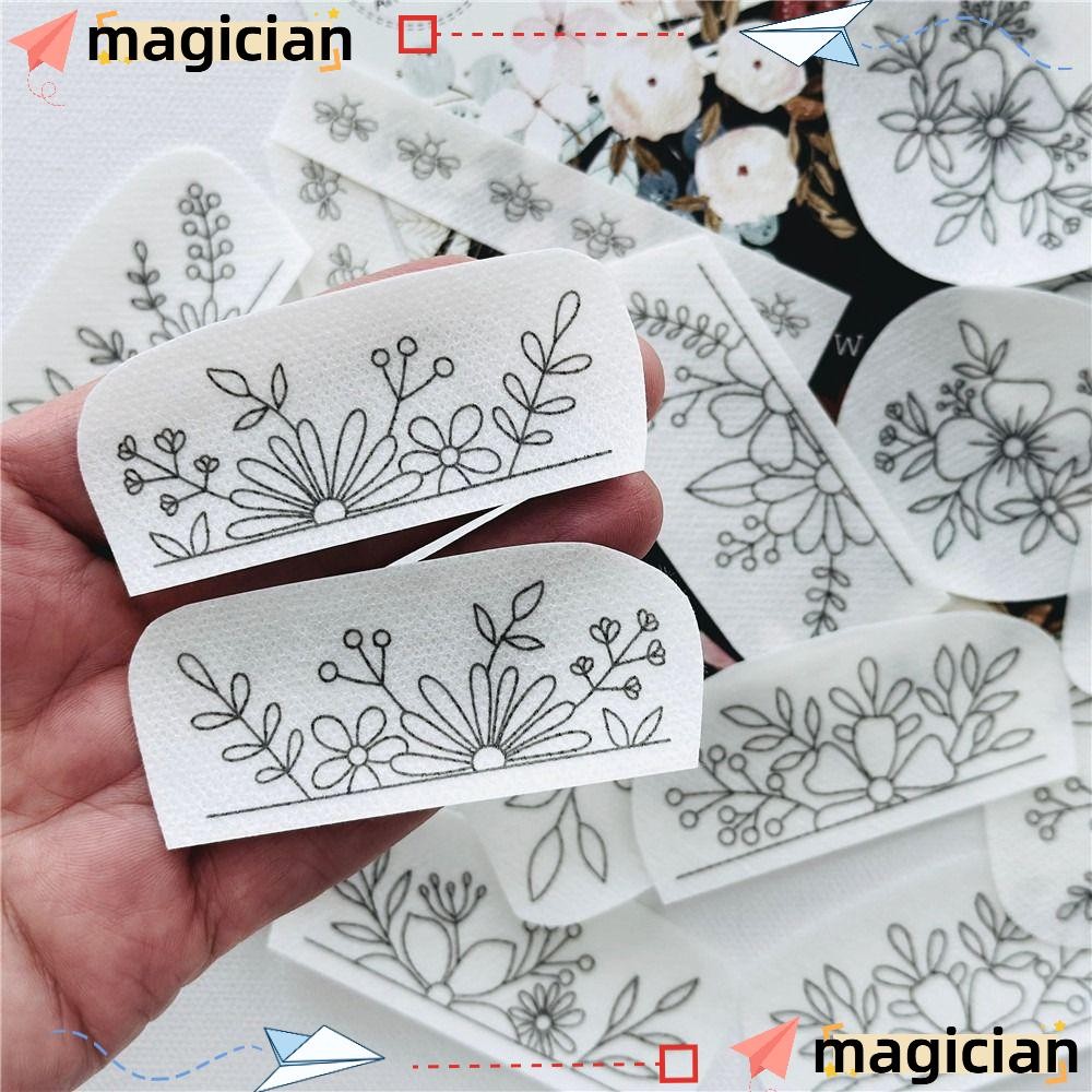 MAGIC Stitching Embroidery Paper, DIY Flowers and Ocean Embroidery ...