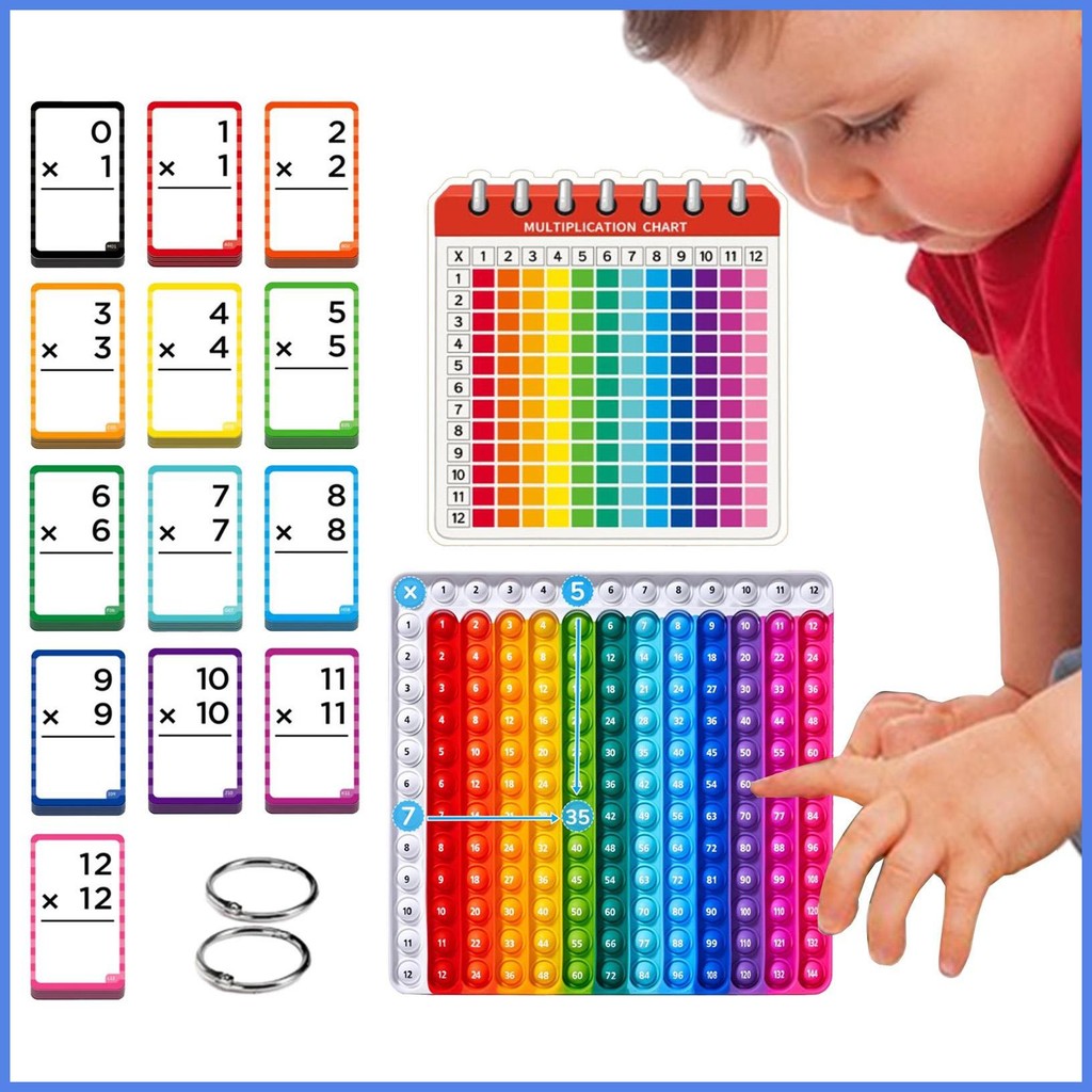 Pop Fidget Multiplication Chart Math Game Flash Cards Table Math Games ...