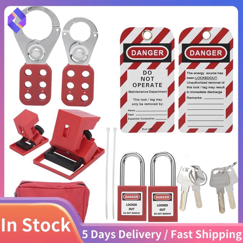 9 PCS Lockout Tagout Locks Tags Set Keyed Different Safety Padlocks ...