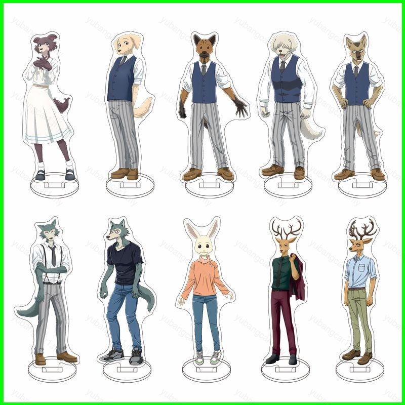 YB BEASTARS Legoshi Haru Acrylic material Stands Plate Holder Sign UP ...