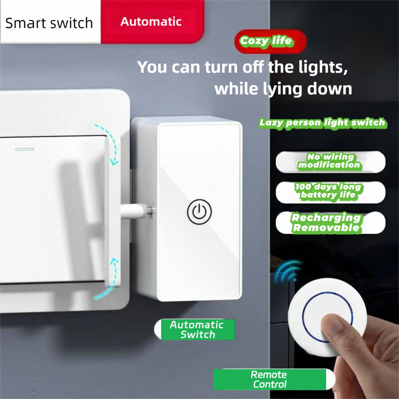 Wireless Automatic Switch Pusher Smart Infrared/RF Light Control ...