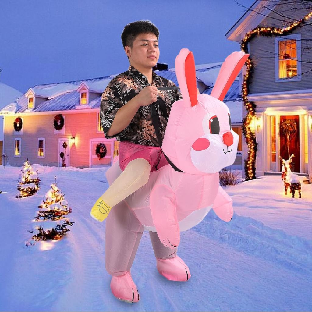 Blow Up Bunny Suit Full Body Inflatable Costume for Performance ...