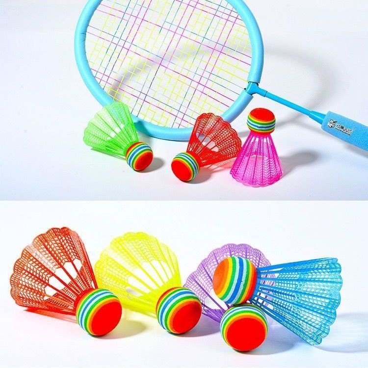 Children Big Head Color Plastic Badminton Environmentally Friendly ...
