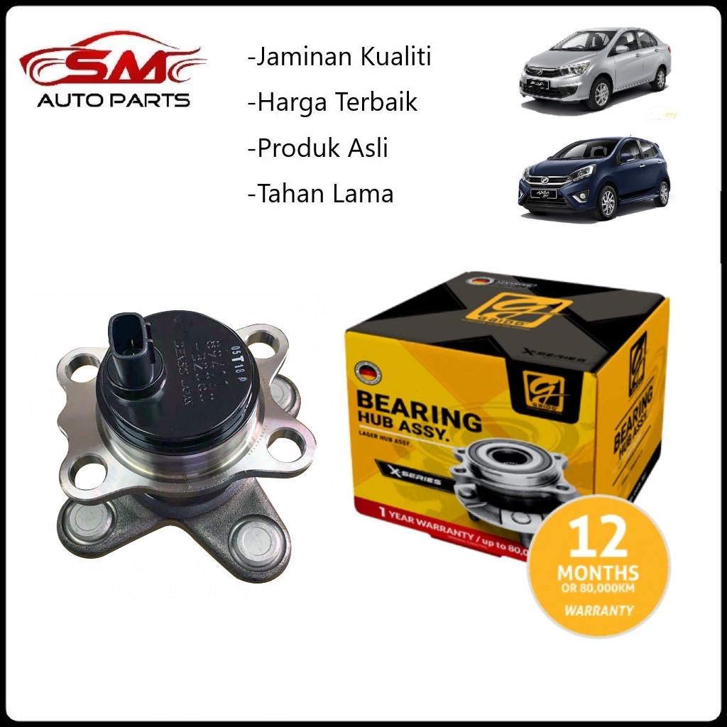 Gaido X-Series Rear Wheel Bearing Hub - Perodua Axia Bezza ( 1Year ...