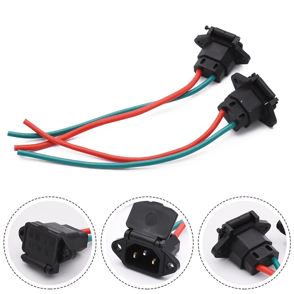 Electric Scooter Vehicle Charging Socket E-bike Car Plug Cable Wire ...