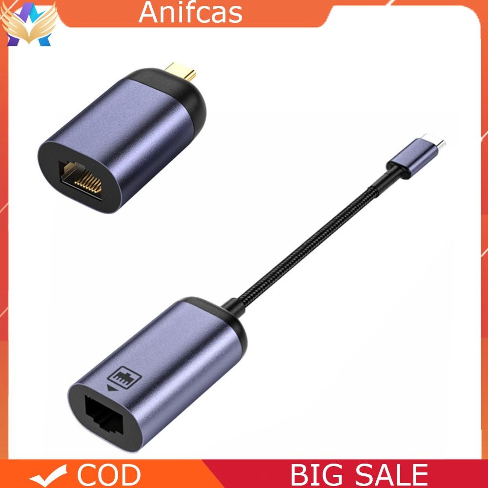 100Mbps Drive-free USB Type-C to RJ45 Desktop Ethernet Network Adapter ...