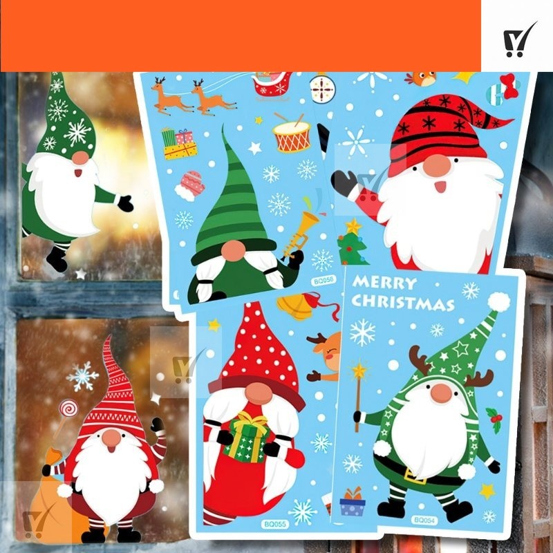MCT (Eternal-Christmas) Christmas Window Glass Electrostatic Sticker ...