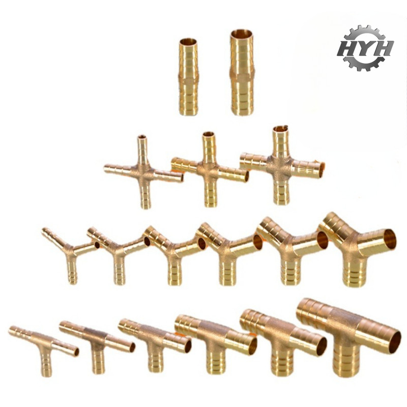 [HYH] All Copper Pagoda Head 6/8/10/12/14/16/19mm Inline Three-Way ...