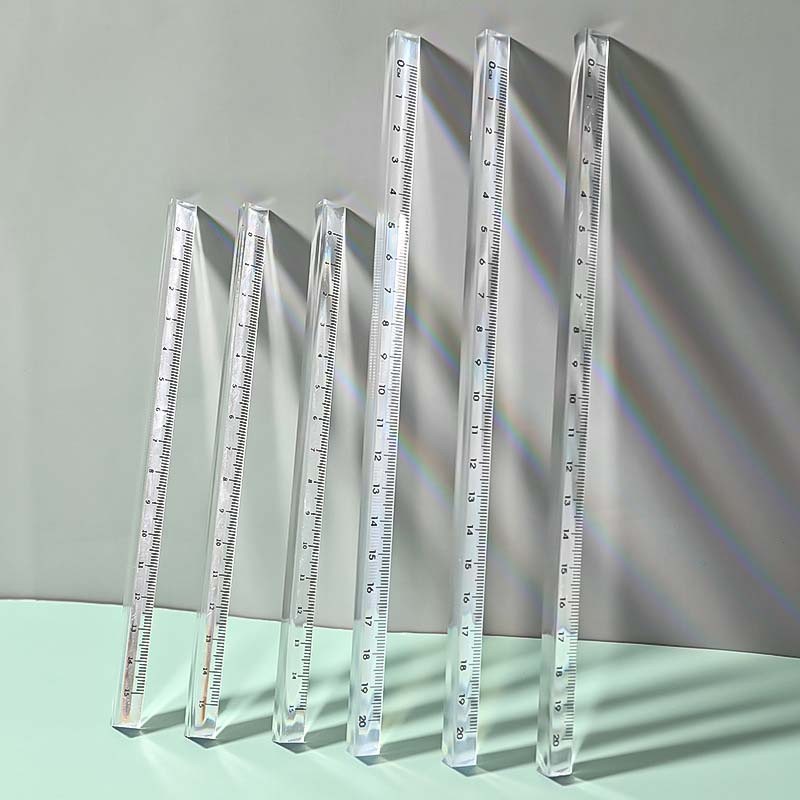 M&P Triangular Scale Ruler Office Transparent Ruler for Students ...