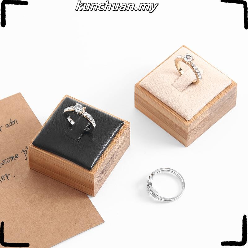 VALENTINE1 Wooden Jewelry Show Props Refined Simple Travel Small Solid ...