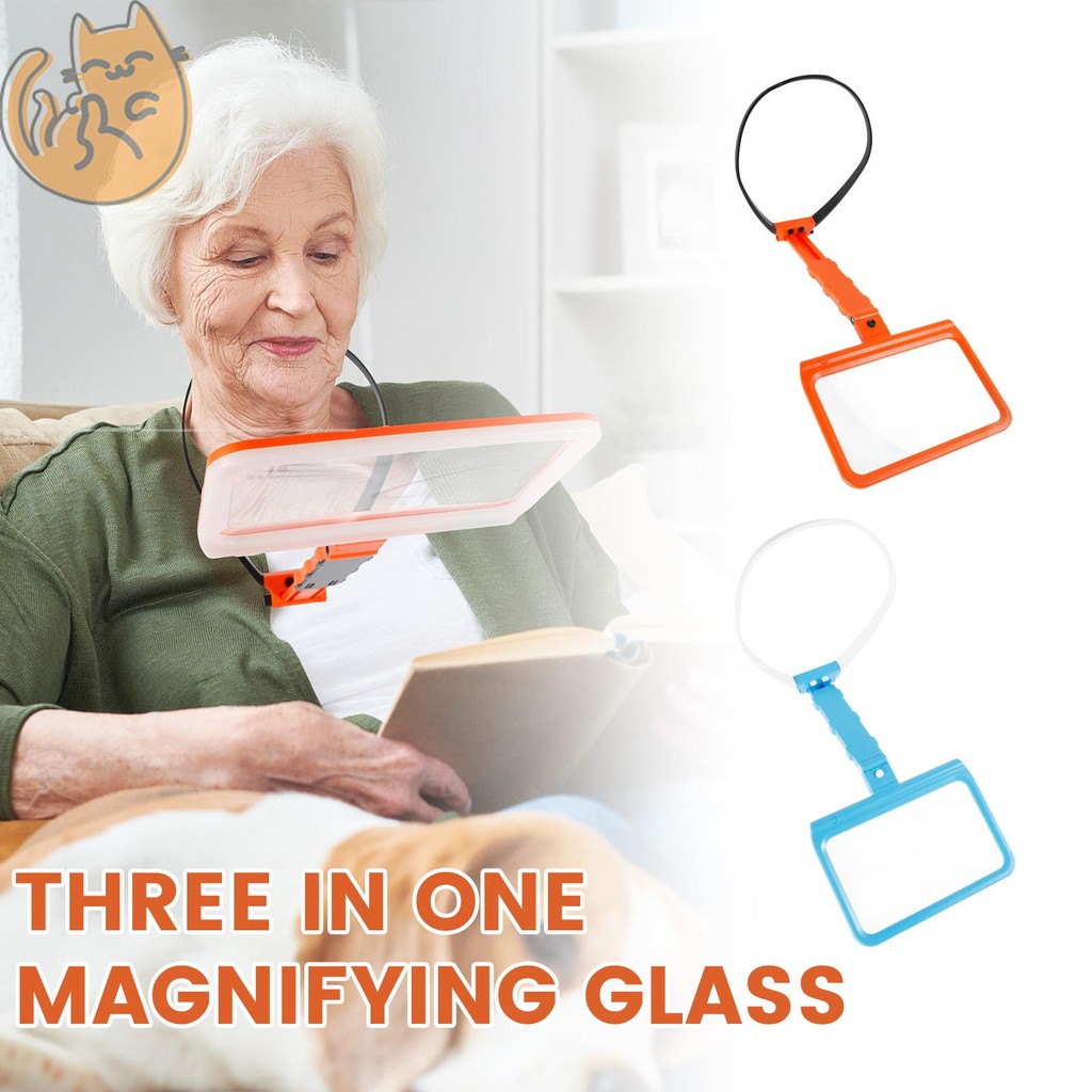 Hands Free Magnifying Glass with LED Lights 5X Flexible Neck Wear