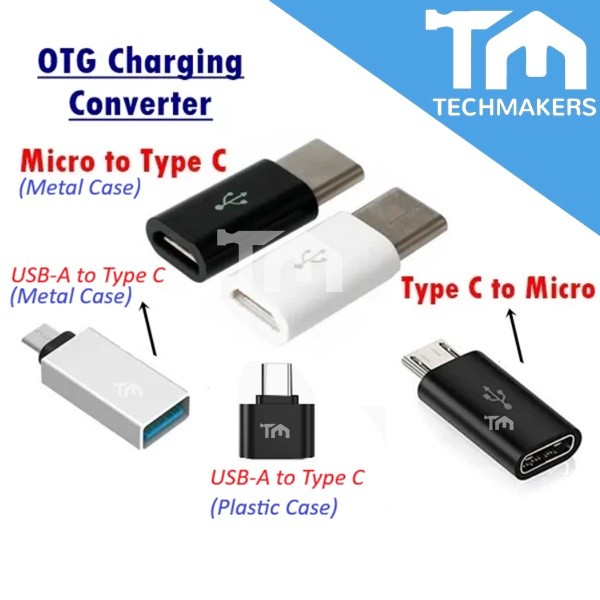 High Quality Micro USB /Type C to USB OTG Charging Converter for  Android Smart phone