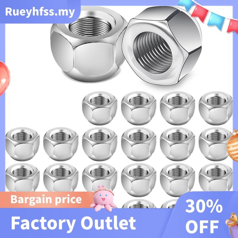 12x1.25 Lug Nuts 50-Pack 1/2 Inch RV Camper Trailer Lug Nuts