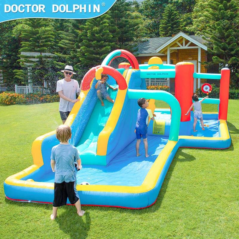 Doctoral Dolphin Inflatable Castle Outdoor Playground Big Kids ...