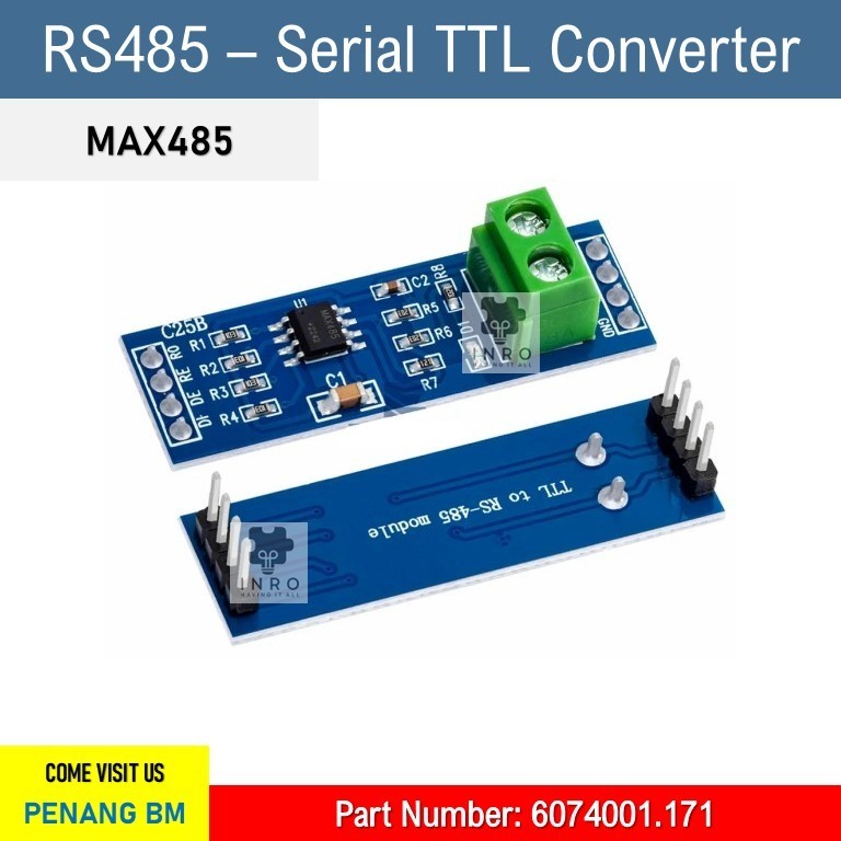 TTL - RS485 Module, Bi-Directional, MAX485 | Shopee Malaysia