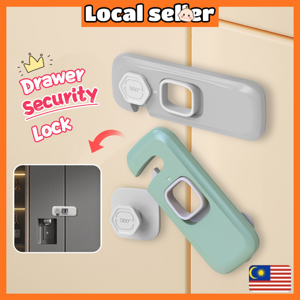 Aikoky Child Baby Safety Lock Anti-pinch Refrigerator Cupboard Drawer ...