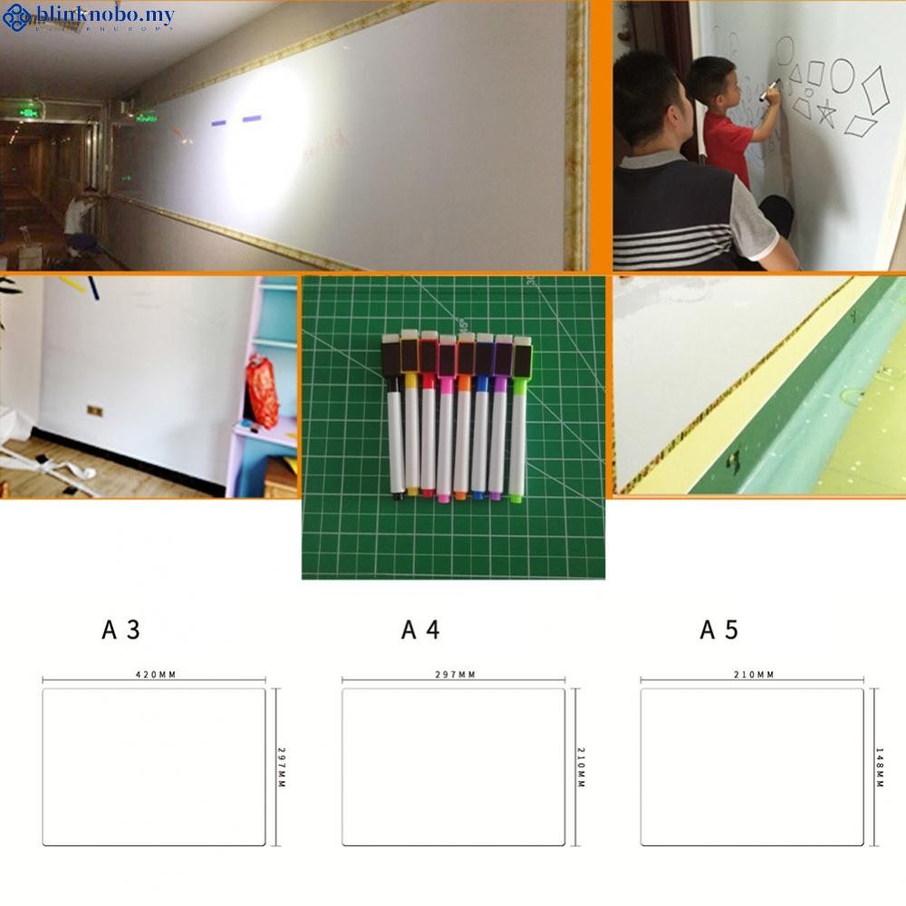 Fridge Easily Clean Kitchen Notice Board Message Board