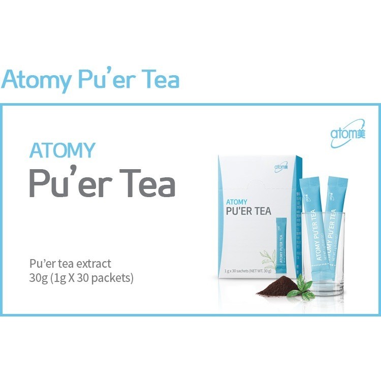 Atomy Puer Tea 1box (30 sachets) Chinese Tea Health Tea Teh Cina 普洱茶 ...