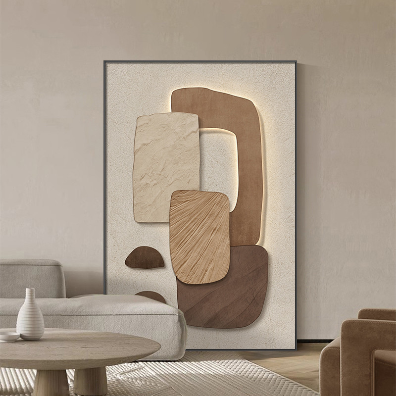 (With Frame)Modern Minimalist Canvas Painting Geometric Abstract Modern ...