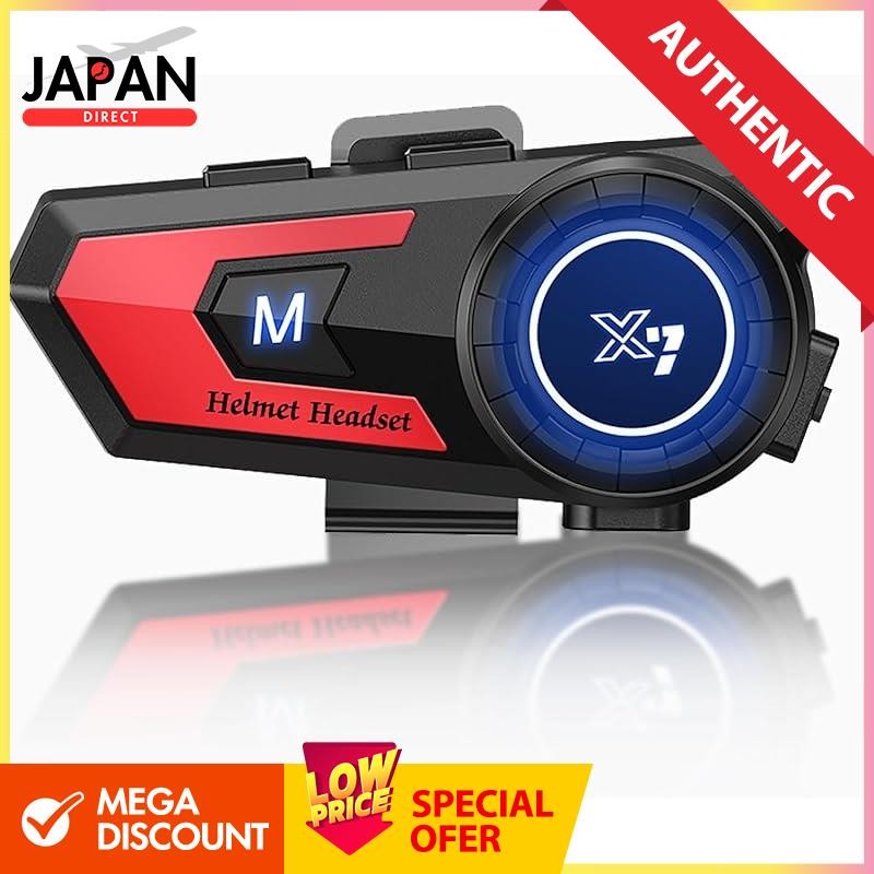 Motorcycle Intercom Uandear Helmet Speaker bluetooth 5.2 Motorcycle ...