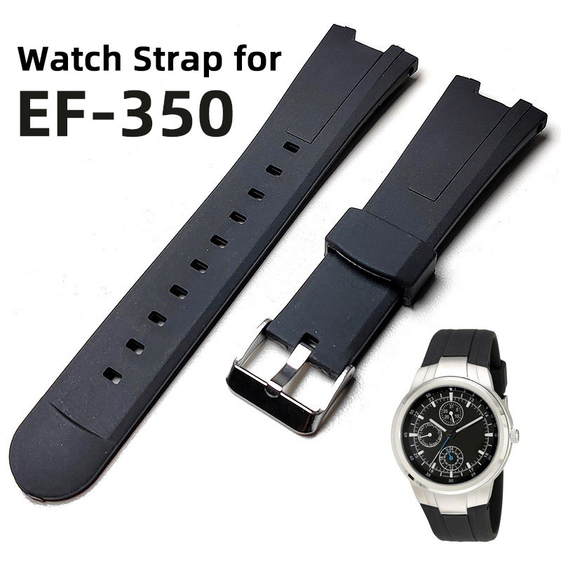 Pack of 2 Replacement Watch Band Fit Caio Edifice EFV-570 EFV-570D-1AV