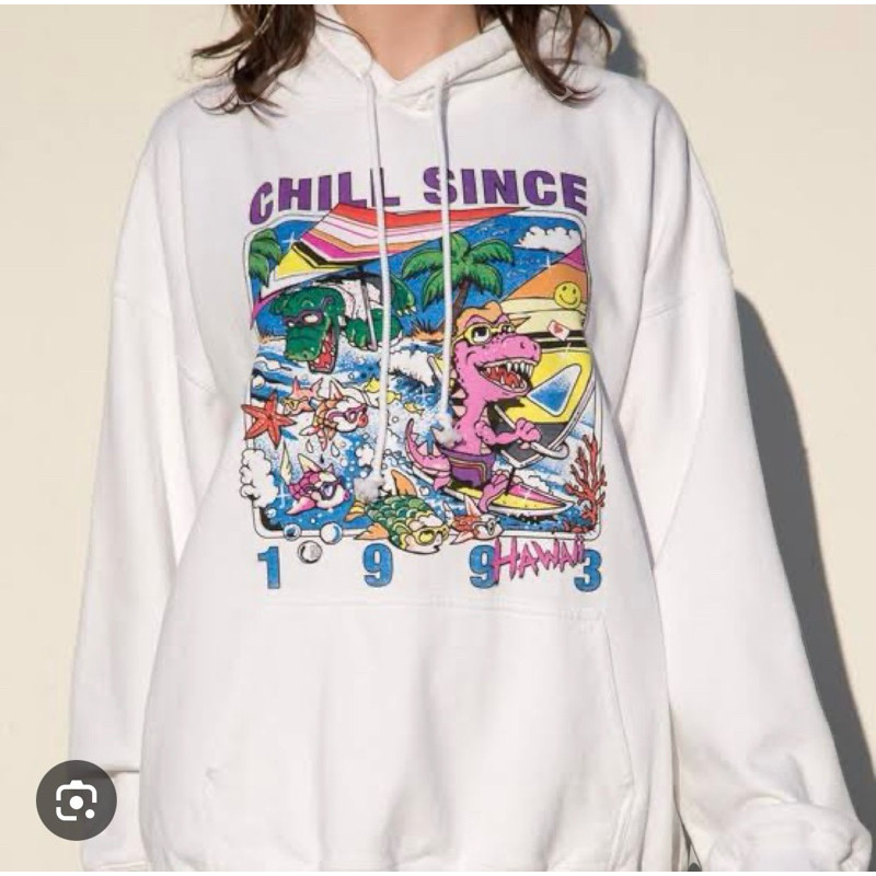 Cotton Hoodie Brandy Melville Chill Since Ultra Rare Lisa Can t Find It M 3XL Shopee Malaysia