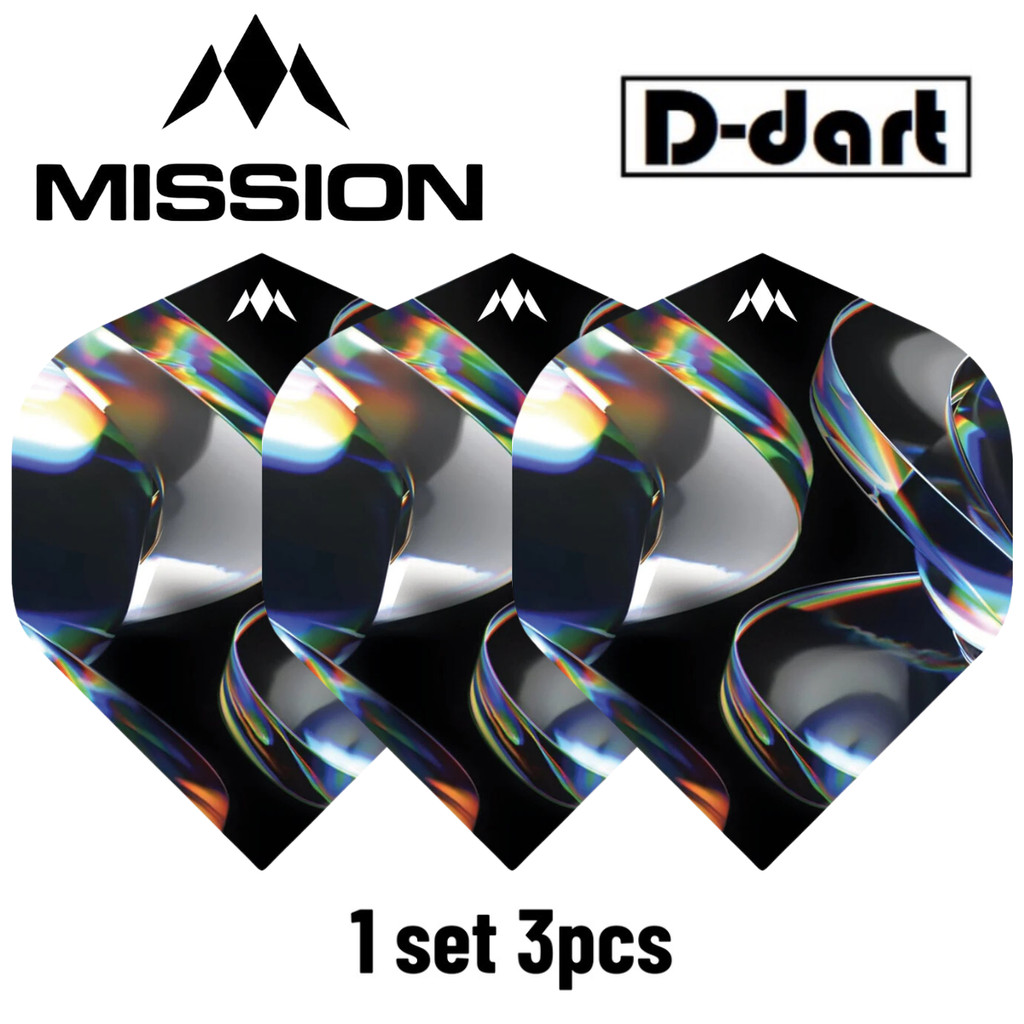 Mission Dart Flights IRIDIAN STANDARD 100 Micron Solo Darts Flight