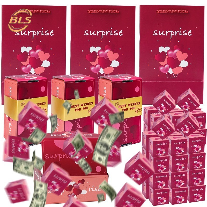 Valentines Day Surprise Box Explosion Gift Creating The Most Interactive Envelope Bounce Creative Diy Folding Paper Money Box