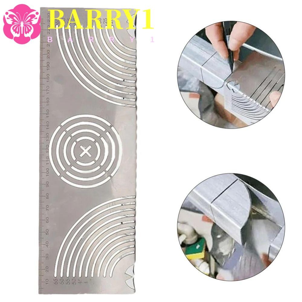 BARRY1 Four-sided Ruler, Multifunction Smooth Arcs Square Tube Folding ...