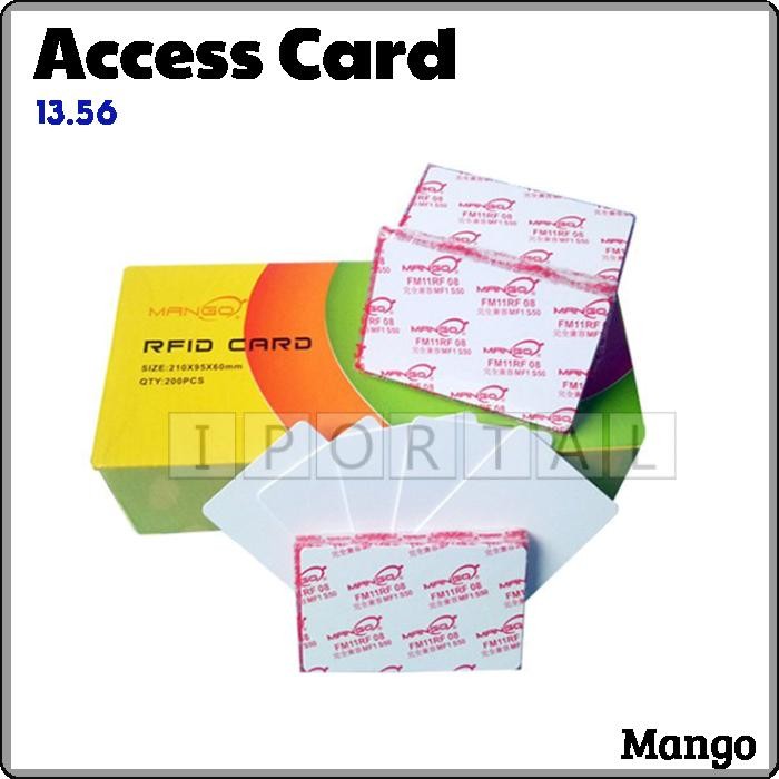 1 PC MANGO TKS50 RFID IC REWRITABLE Access Card 13.56MHz (THIN ...