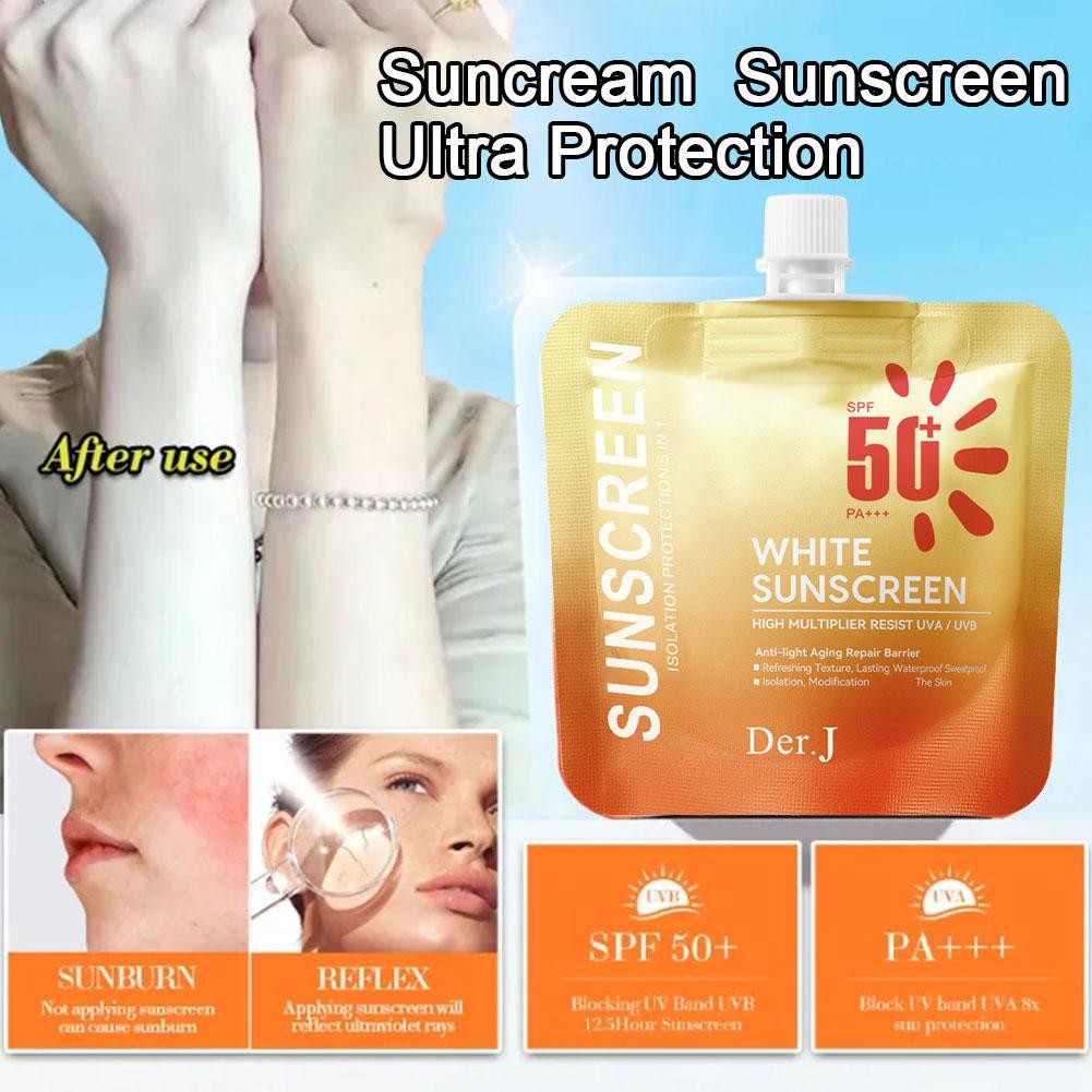 Facial Body Sunscreen Ultra Spf50+ Uv Isolation Long Sun Sunblock Last Control Anti Cream Oil