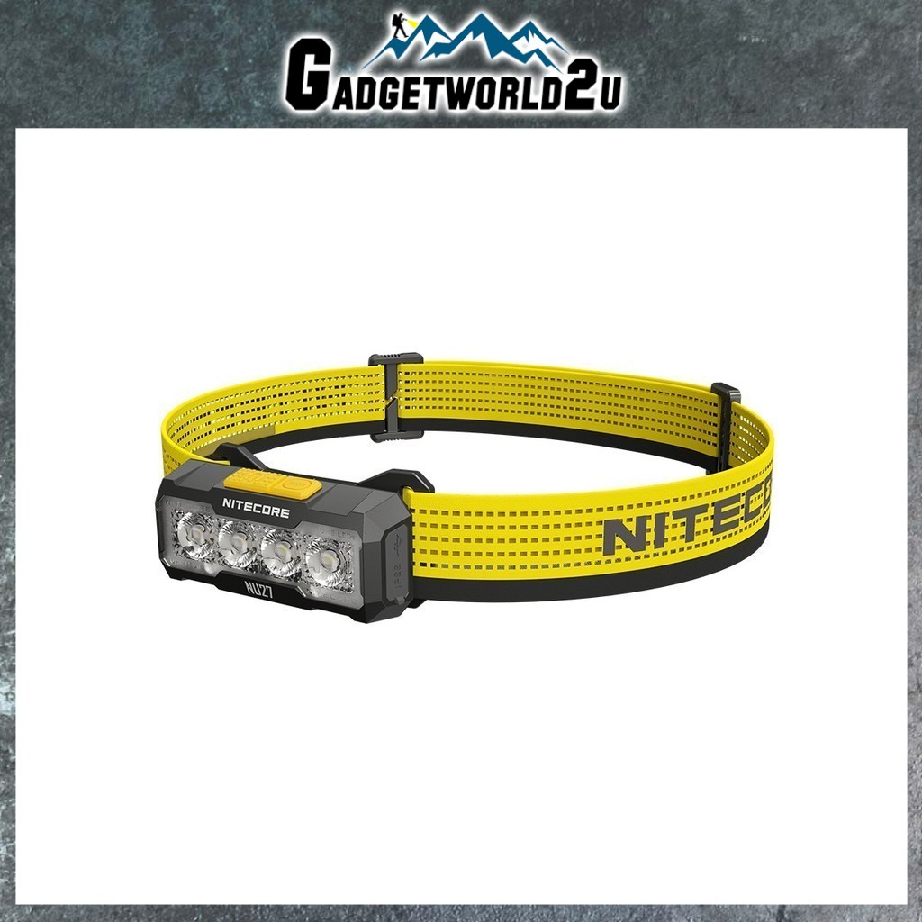 Nitecore NU27 600 Lumens Running Camping Headlamp Usb C Rechargeable With Warm Neutral And Cool White Lights Red Light Including Nitecores Sticker (white)(color:white - View #3