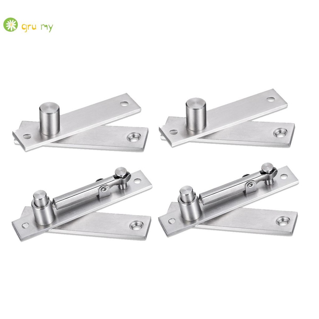 Buy FRMSAET Heavy Duty Stainless Steel Hidden Door Pivot Hinge System Furniture Hardware 360 Degree Rotation Wooden Invisible Door Hinges Set Up Down Shaft 1 Pack Small Black