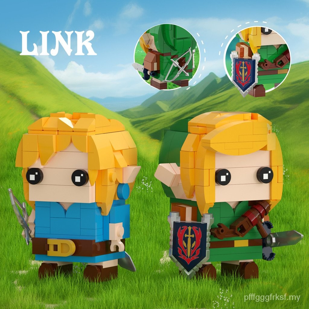 The Legend of Zelda Breath of the Wild Merchandise Link Square Head ...
