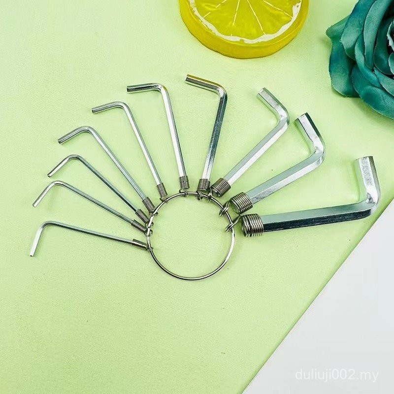 10 Piece Allen Wrench Set Hexagon Screw Disassembly Wrench Hexagonal ...