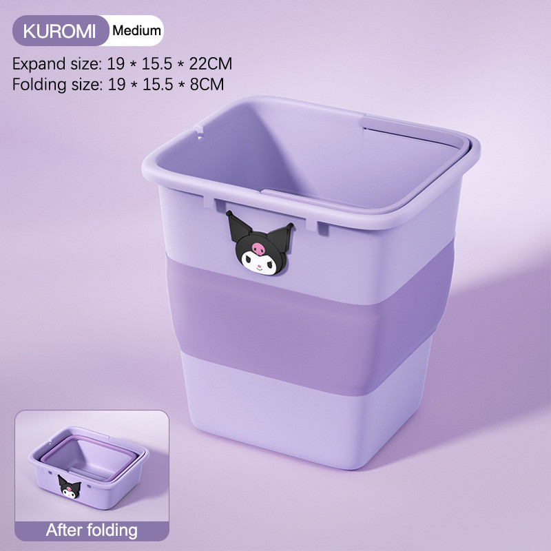 [MMBB] Kawaii Sanrio Kuromi Car Folding Trash Can My Melody Exquisite ...