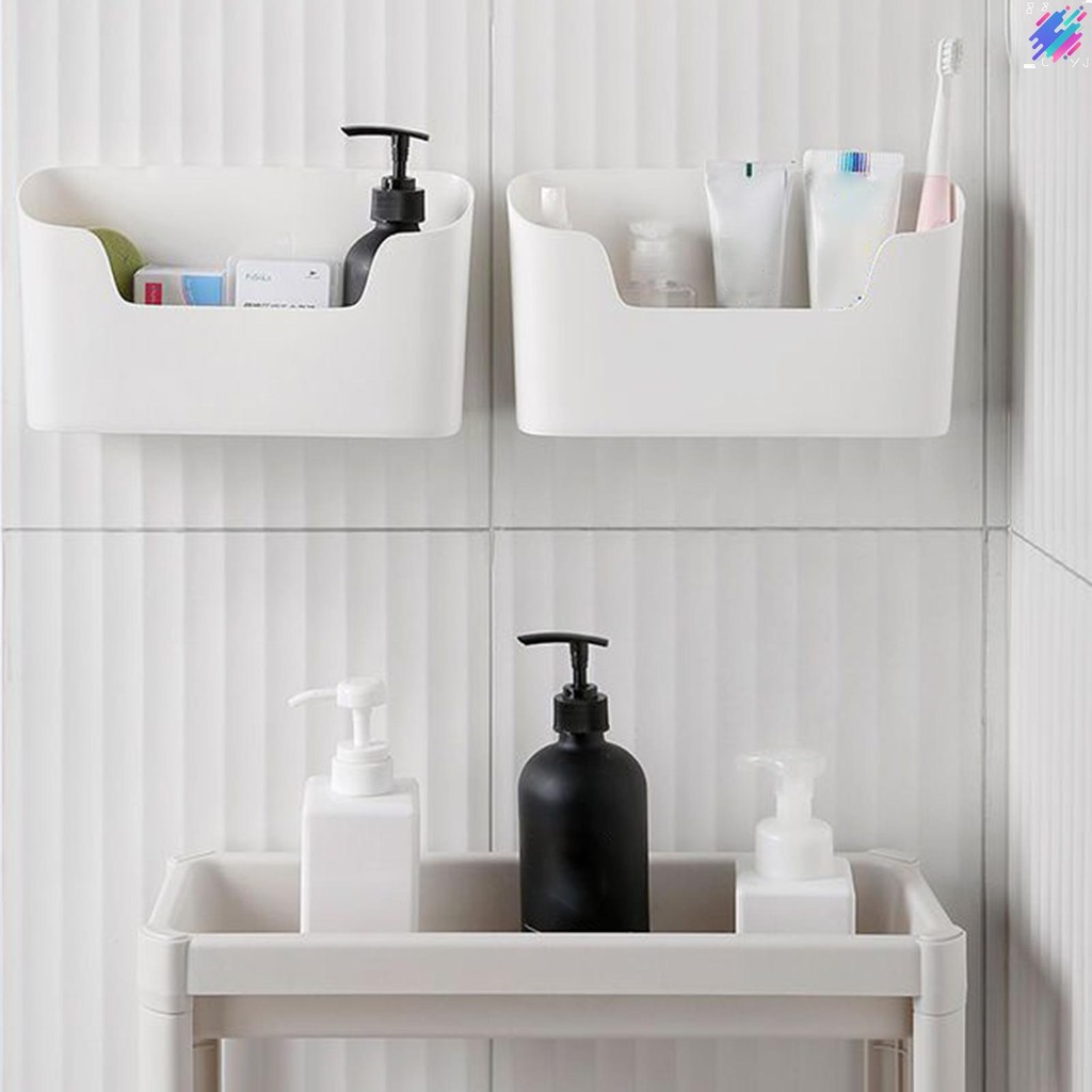 Kitchen Wall Mounted Storage Case No Drilling Storage Hanging Rack ...