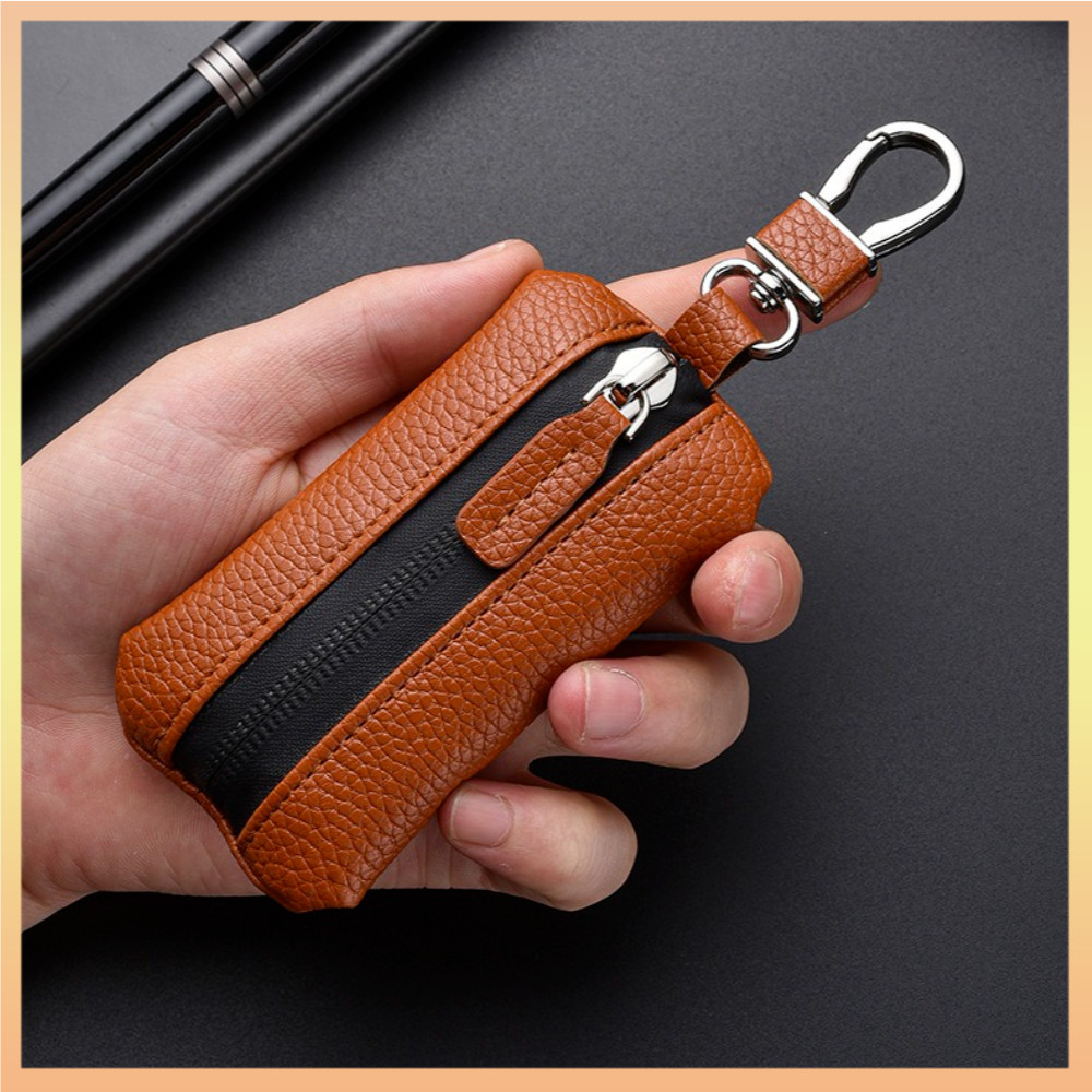 Zipper Key Bag Unisex Key Holder Large Capacity Compact For Everyday ...