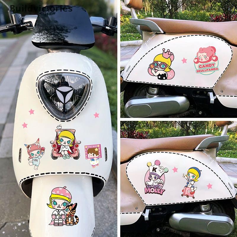 BDVS Cute Labubu Car Scratches Blocking Decorative Sticker Electric ...