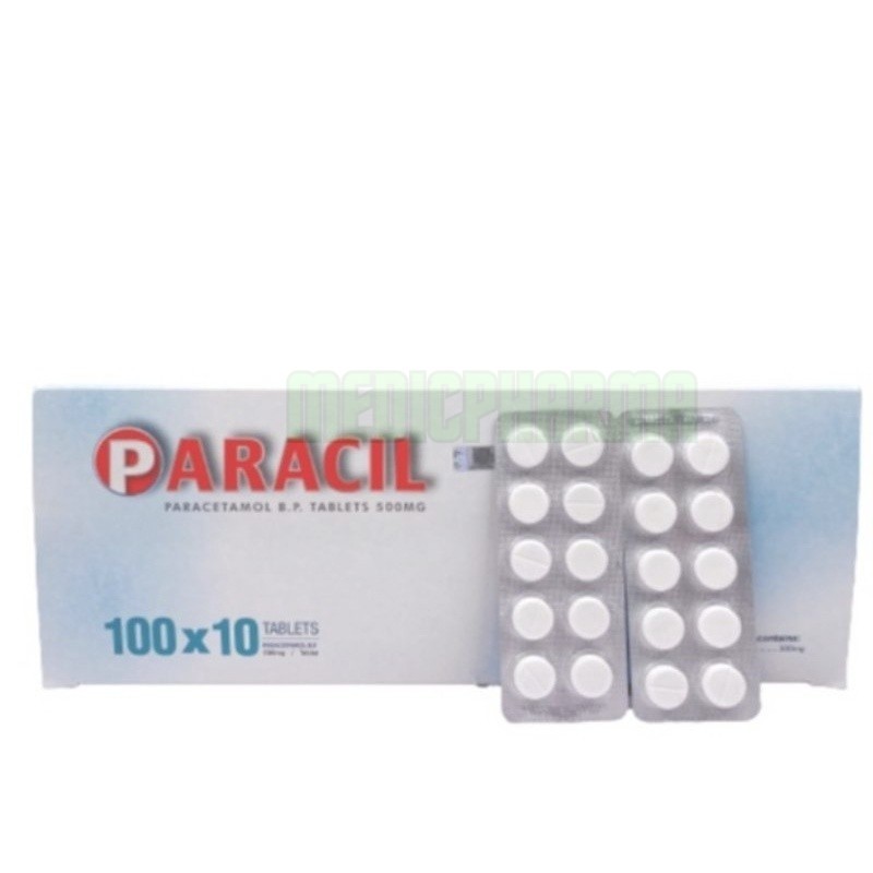 Paracil Paracetamol Tablets 500mg 100 × 10 Tablets | Shopee Malaysia