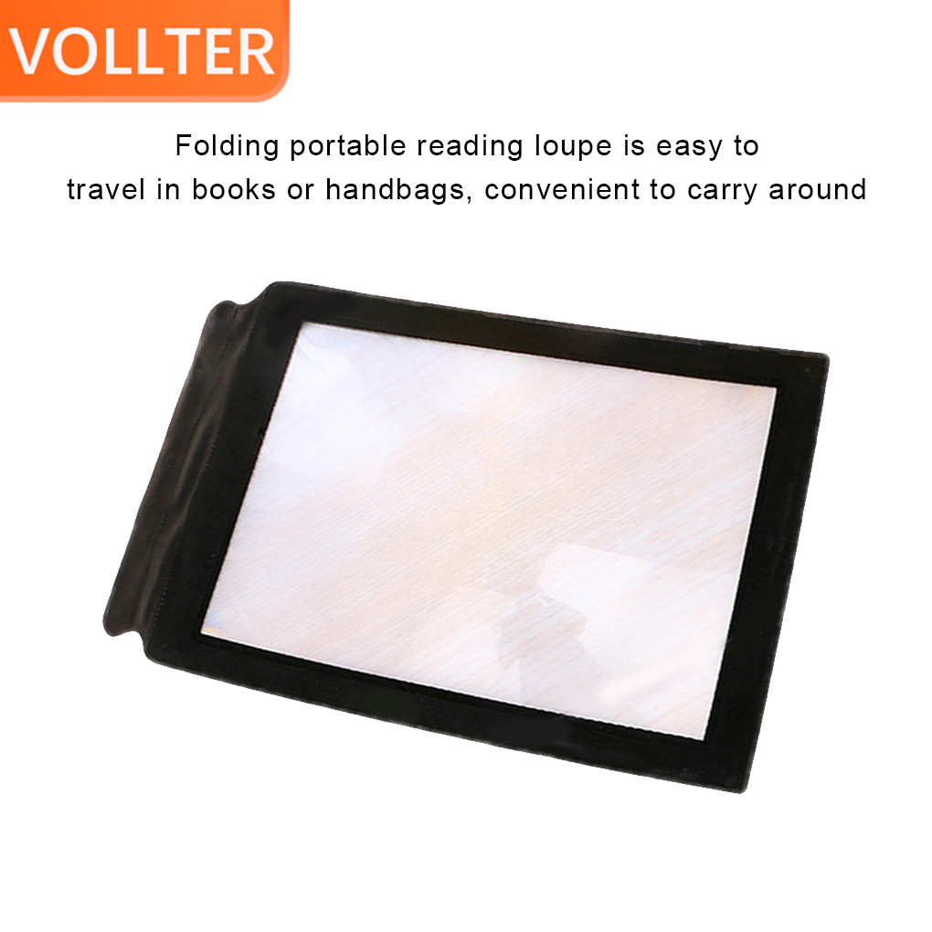 3X Reading Magnifying PVC Glass HD Portable Handheld A4 Page Full ...