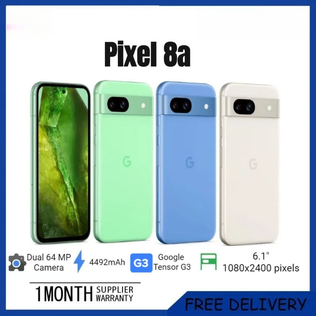 Google Pixel 8a 5G/Tensor G3/8GB RAM+128|256GB ROM/Freebies/Used ...