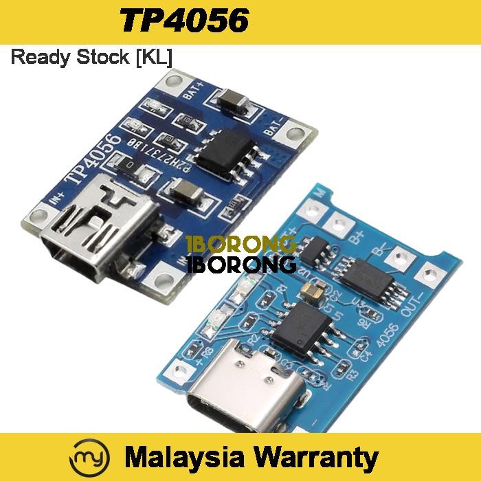TP4056 Type-C / Mini USB port18650 Lithium Battery Module Li-ion Board ...