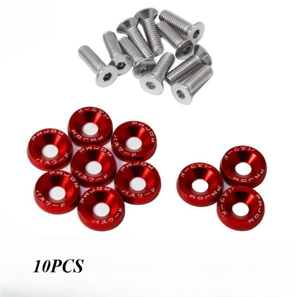 10pcs M6 Hex Socket Button Head Cap Screw Car Motorcycle Screw Number ...