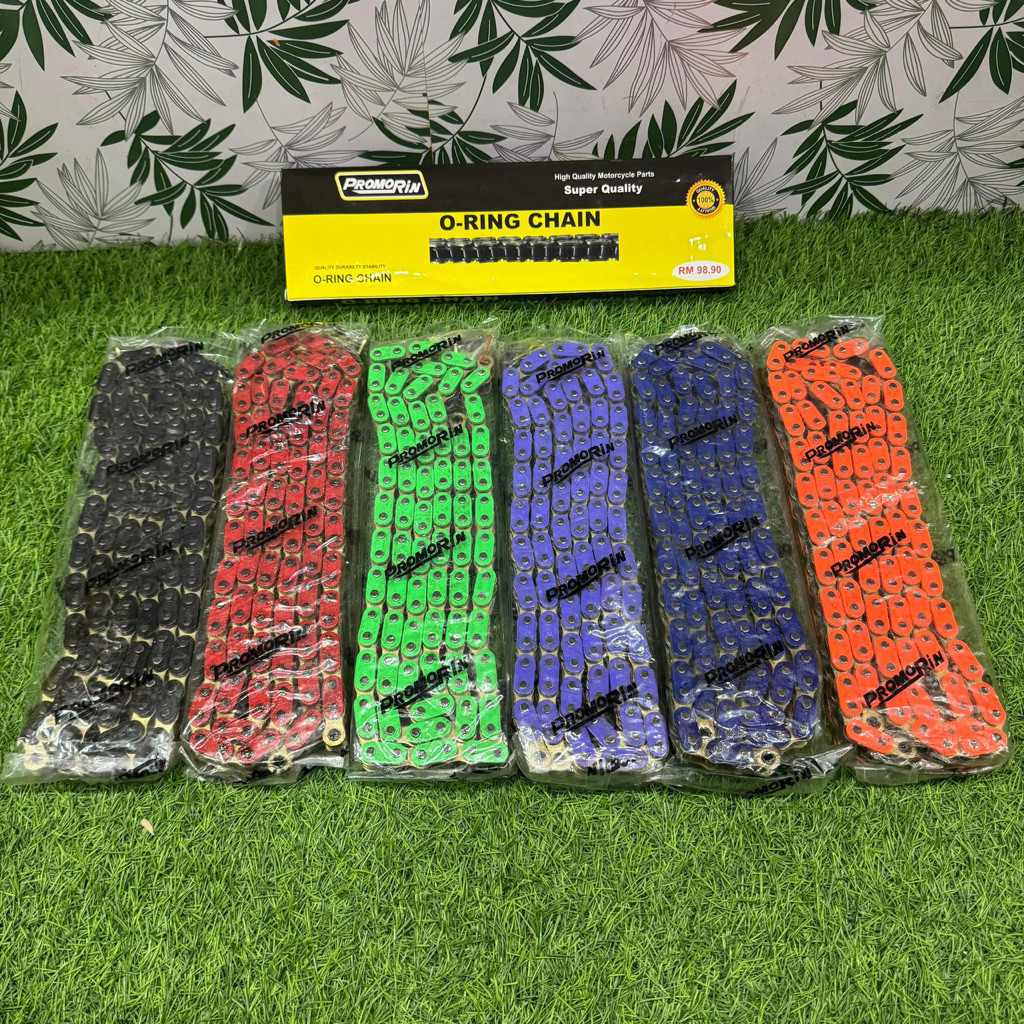 (PROMORIN) (428) Color Rantai Motor ORIGINAL Heavy Duty OR Oring O Ring ...